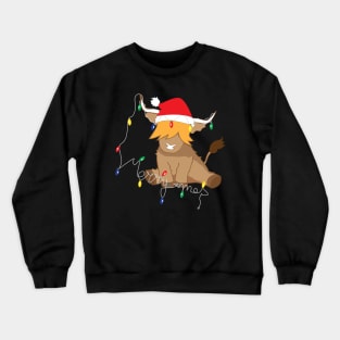 Cute highland cow christmas t shirt Crewneck Sweatshirt